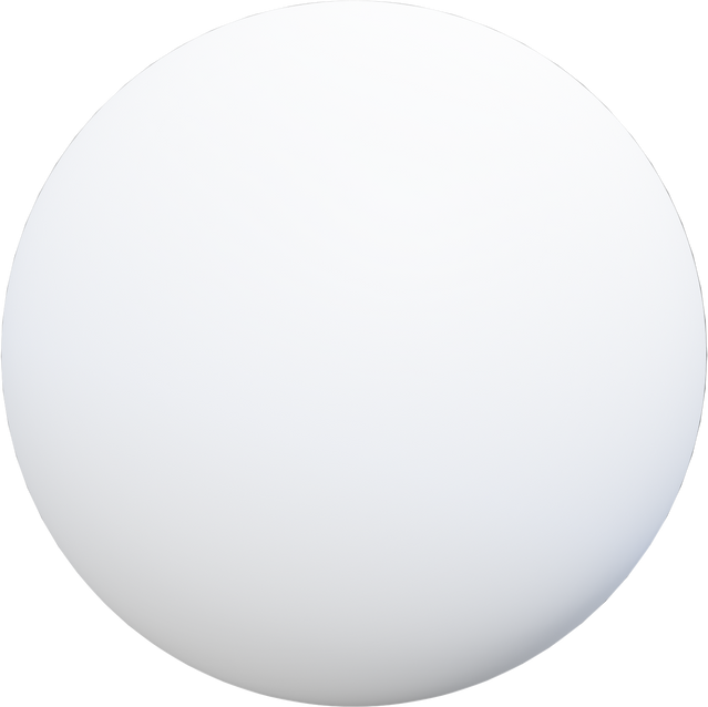 3D Ball White